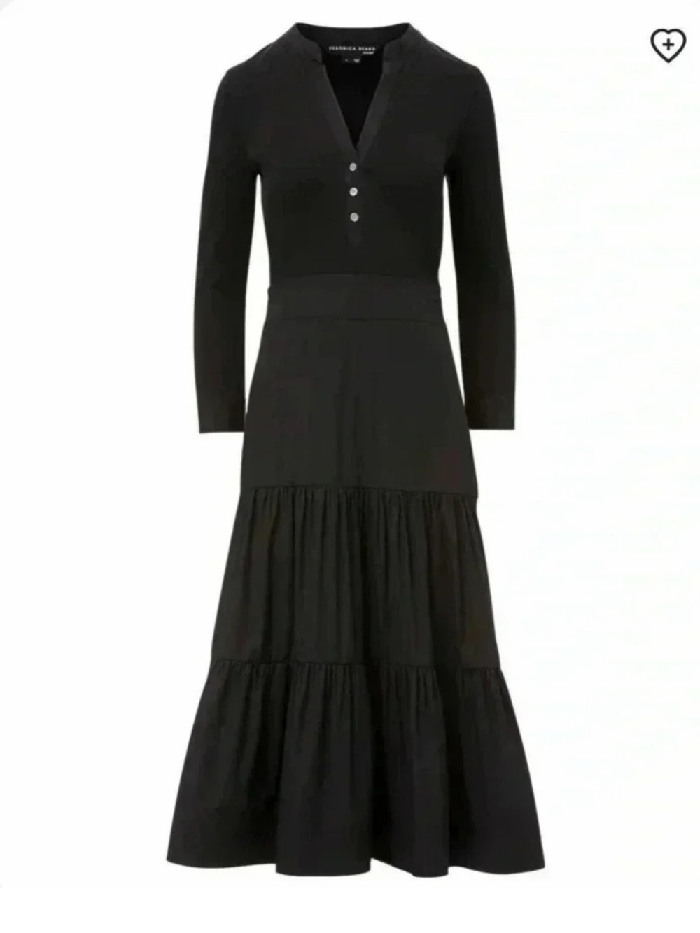Veronica Beard “Peralta” Mixed Media Dress. Black. Size Small.